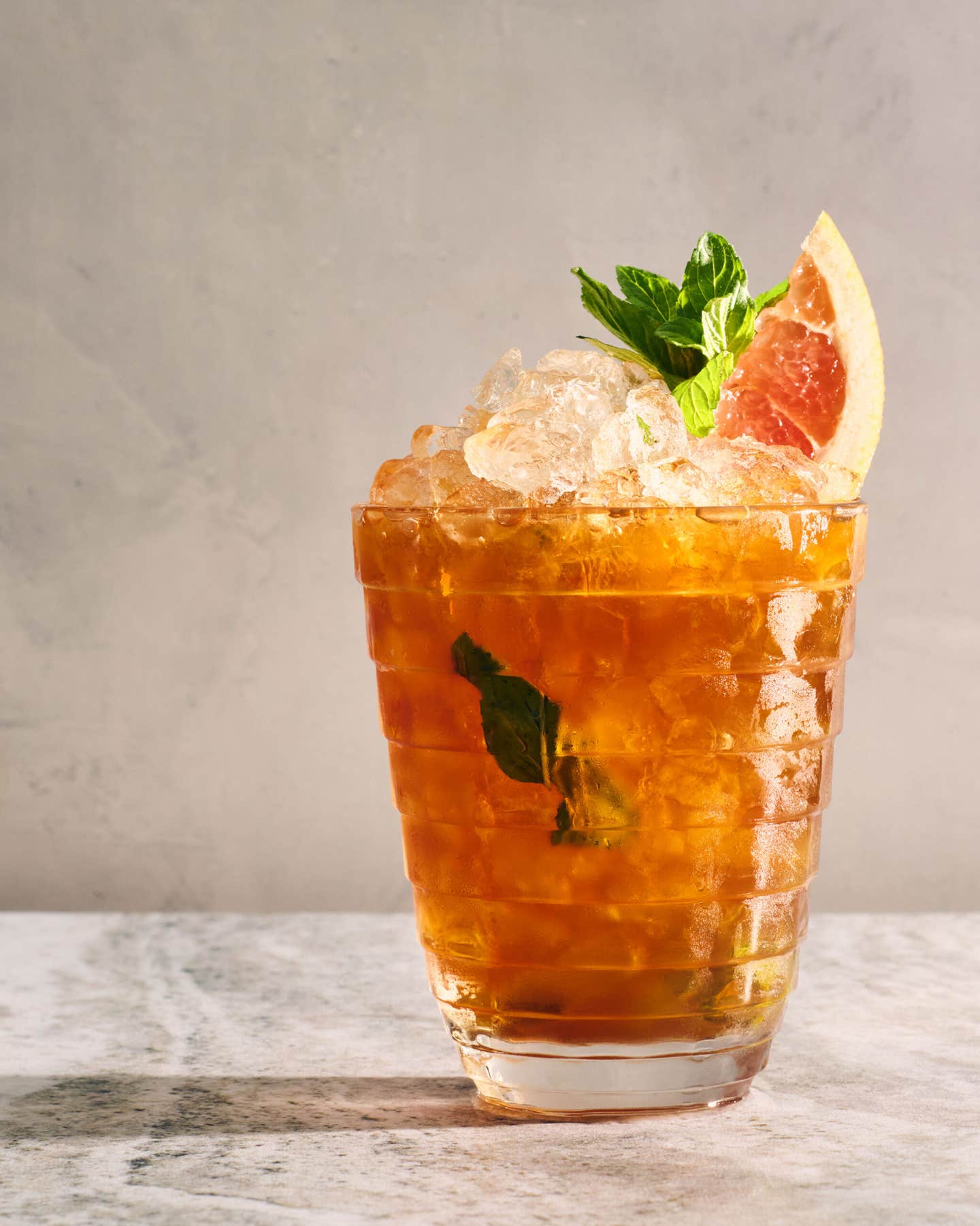 Cynar julep cocktail