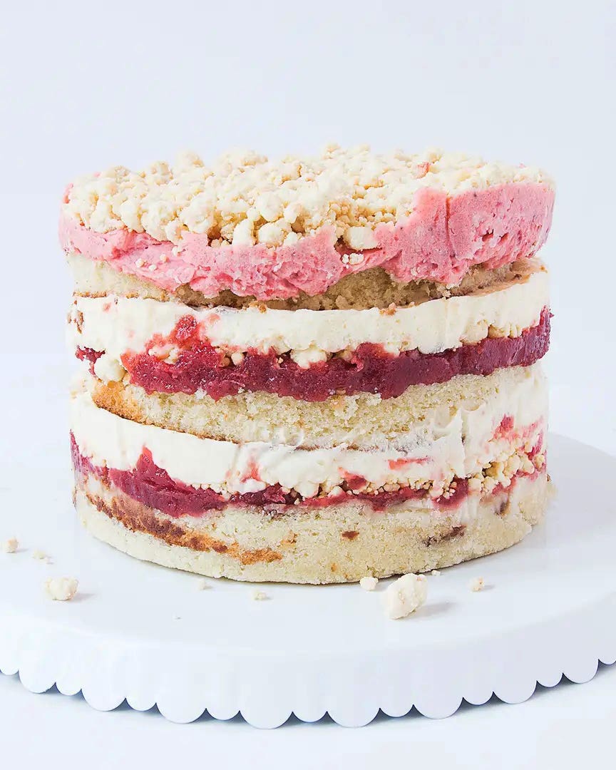 Strawberry Lemon Layer Cake