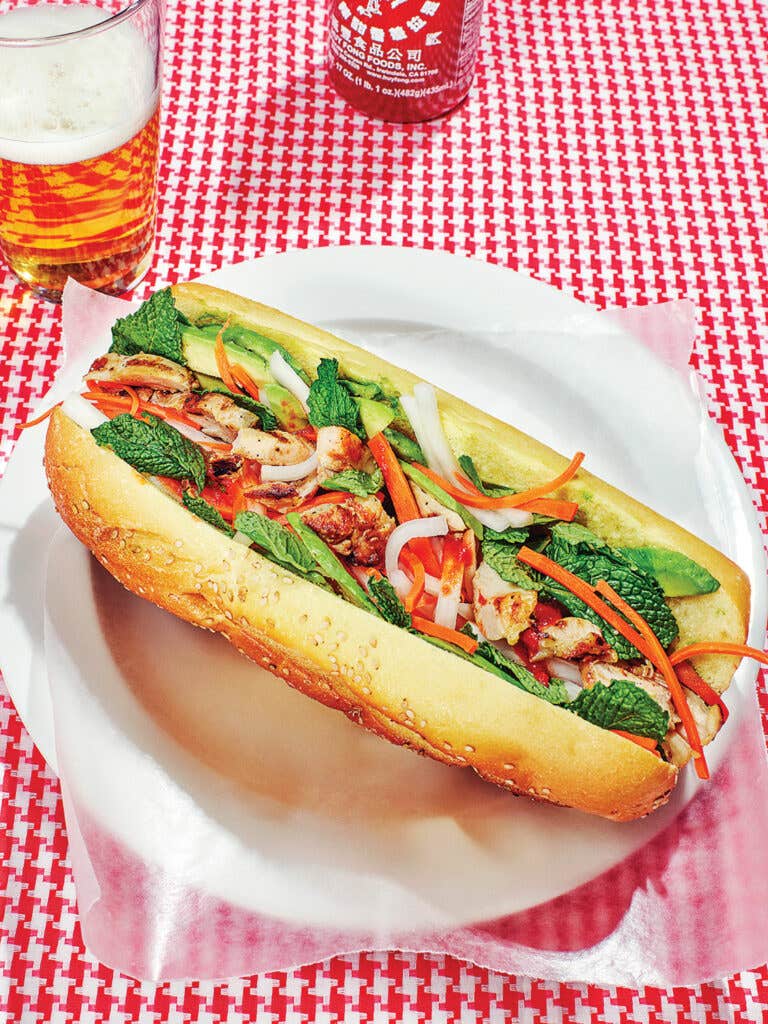 Grilled Chicken and Avocado Banh Mi Grilled Chicken and Avocado Banh Mi