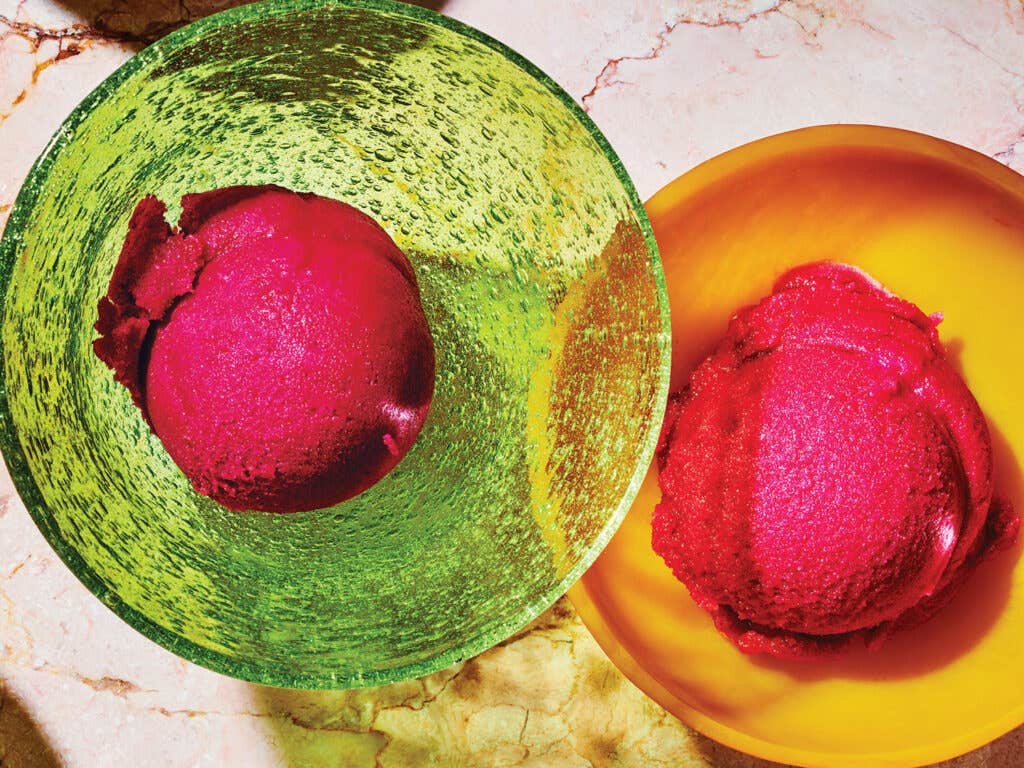 Strawberry-Beet Sorbet Strawberry-Beet Sorbet
